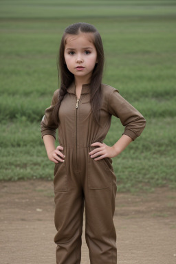 Uzbek child girl with  brown hair