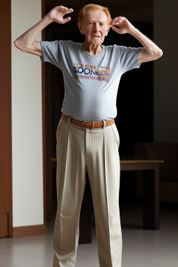 Tanzanian elderly male with  ginger hair