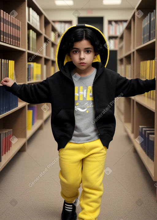 Chilean child male with  black hair