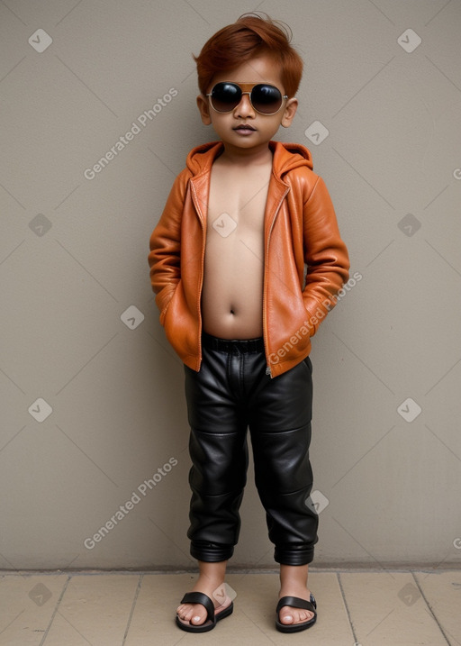 Nepalese infant boy with  ginger hair