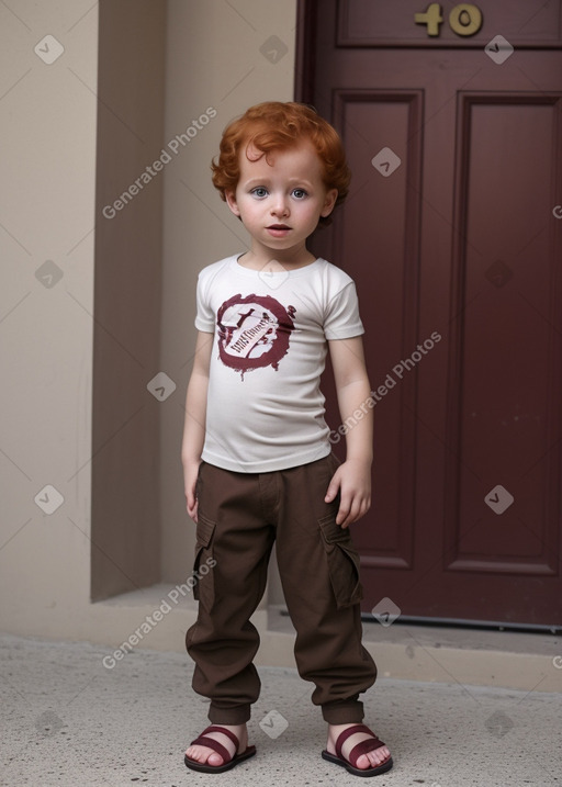 Libyan infant boy with  ginger hair