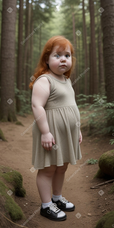 Chilean infant girl with  ginger hair