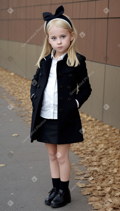 German child girl with  blonde hair