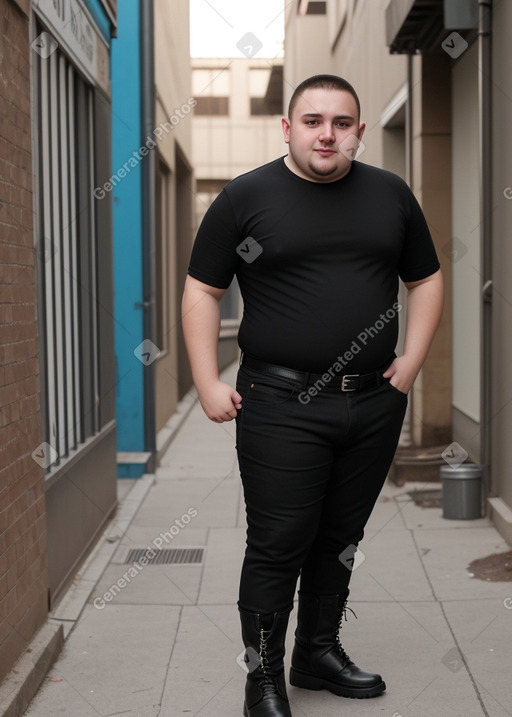 Romanian young adult male with  black hair