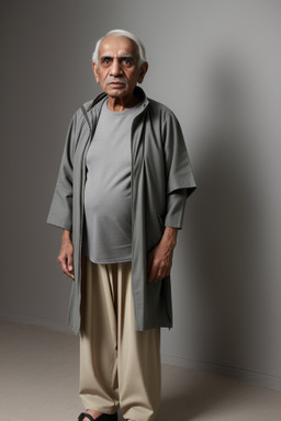 Pakistani elderly male with  gray hair