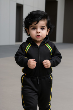 Iranian infant boy with  black hair