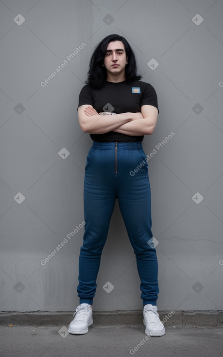 Azerbaijani adult non-binary with  black hair