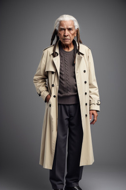 Bolivian elderly male with  white hair