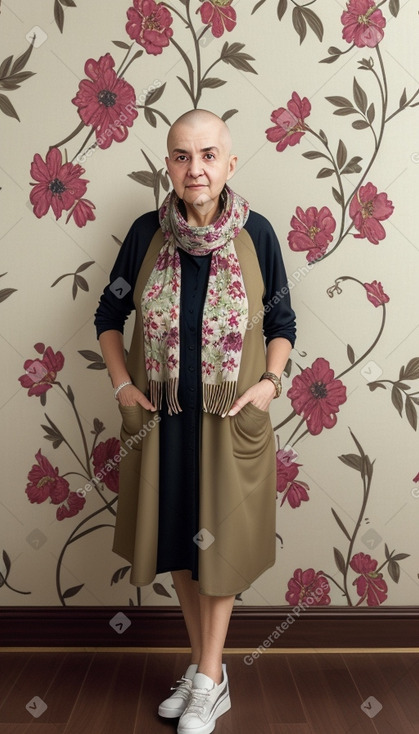 Qatari elderly female with  blonde hair