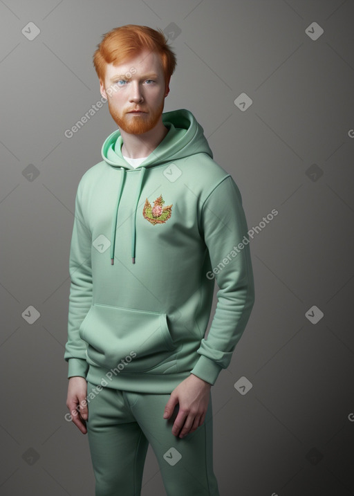 Russian adult male with  ginger hair