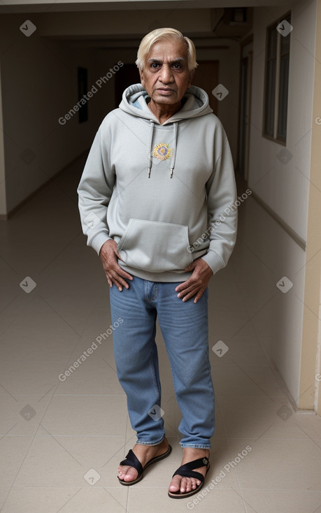 Pakistani elderly male with  blonde hair