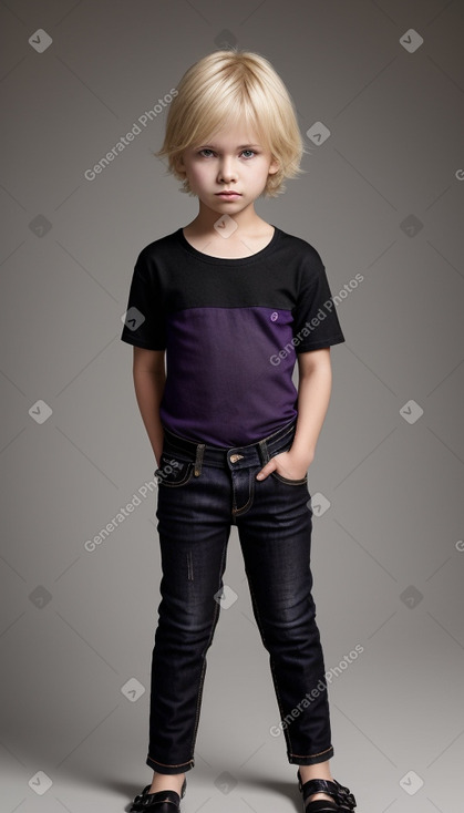 Child boy with  blonde hair