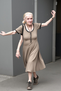 German elderly female with  blonde hair