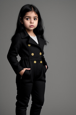 Colombian infant girl with  black hair