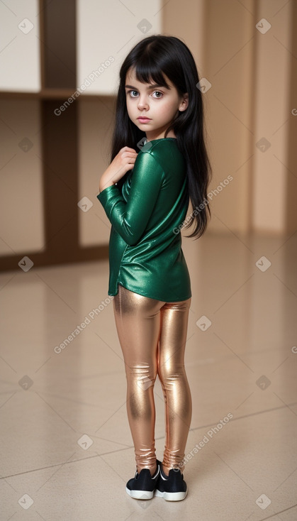 Child girl with  black hair