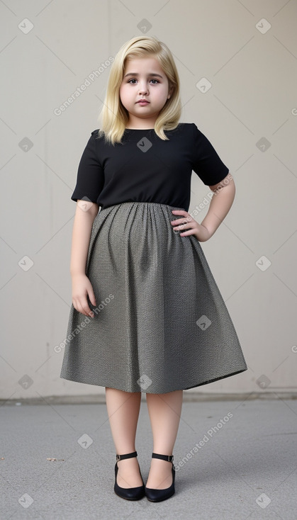 Iranian child girl with  blonde hair