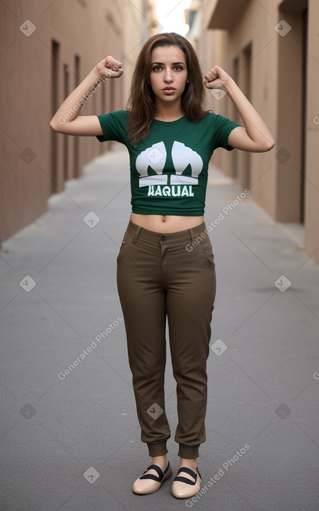 Algerian adult female with  brown hair