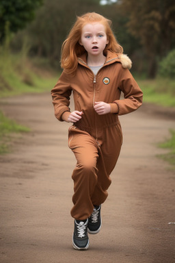 Zambian child girl with  ginger hair