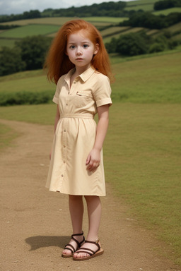 Peruvian infant girl with  ginger hair