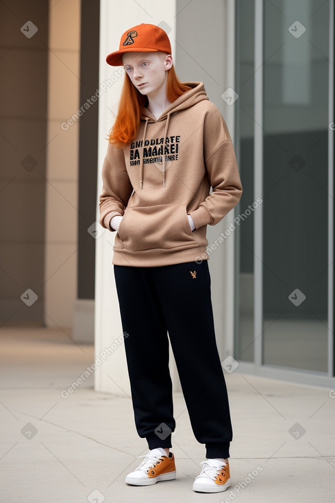 Albanian young adult non-binary with  ginger hair