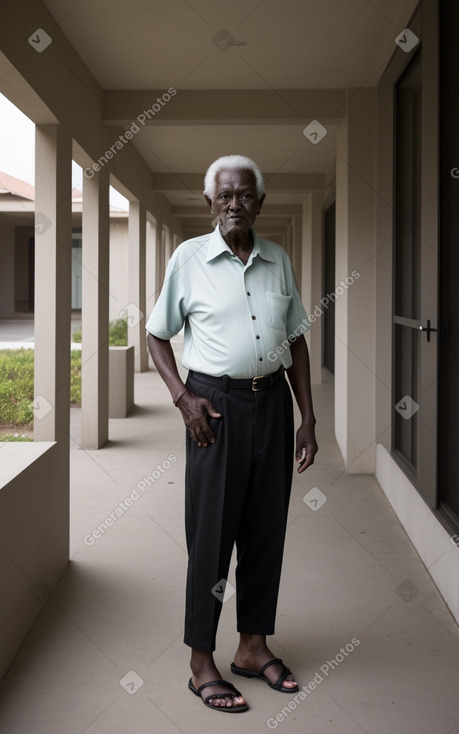 Elderly male with  black hair