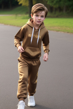 Child boy with  brown hair