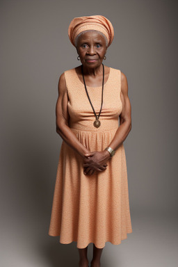 Nigerian elderly female with  ginger hair