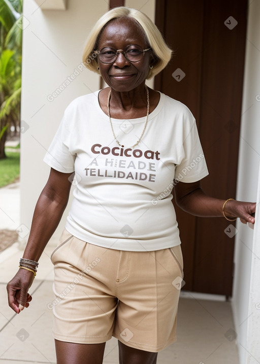 Elderly female with  blonde hair