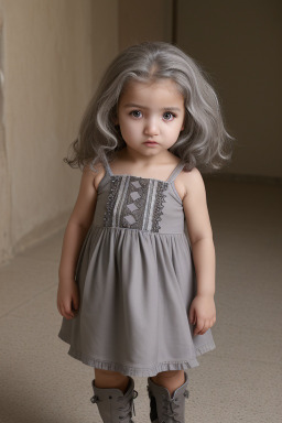 Algerian infant girl with  gray hair