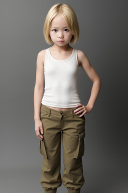 Japanese child female with  blonde hair