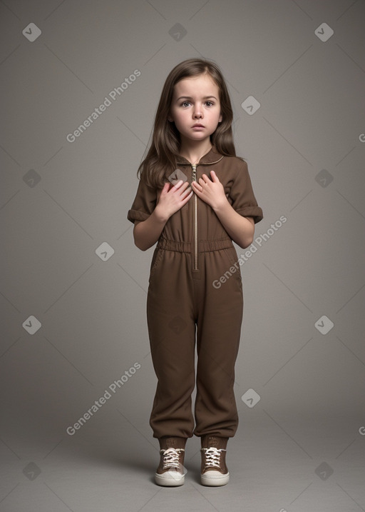 Swiss infant girl with  brown hair