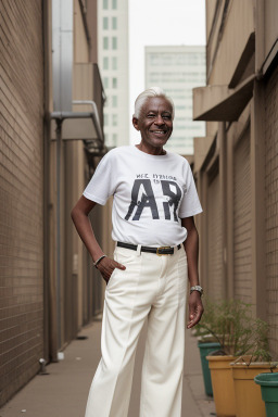 Kenyan elderly male with  white hair