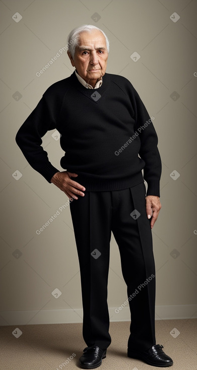 Chilean elderly male with  black hair