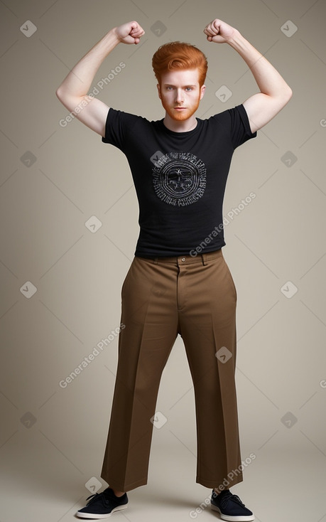 Iranian young adult male with  ginger hair