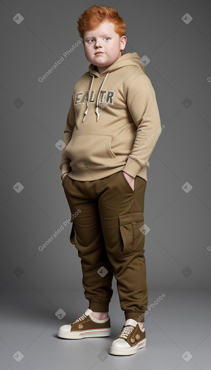 Indian child boy with  ginger hair