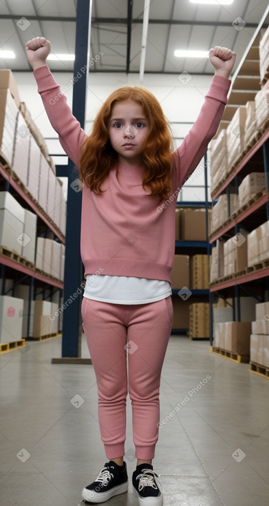 Nicaraguan child girl with  ginger hair