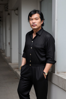 Vietnamese middle-aged male with  black hair