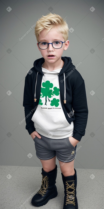 Irish child boy with  blonde hair