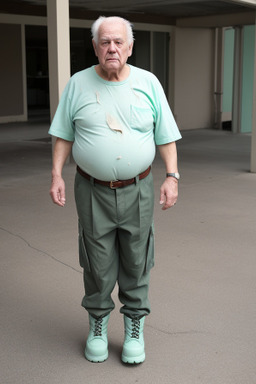 American elderly male with  black hair