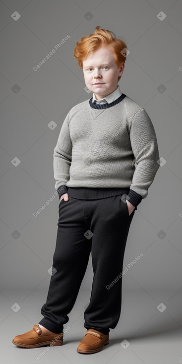 Finnish child boy with  ginger hair