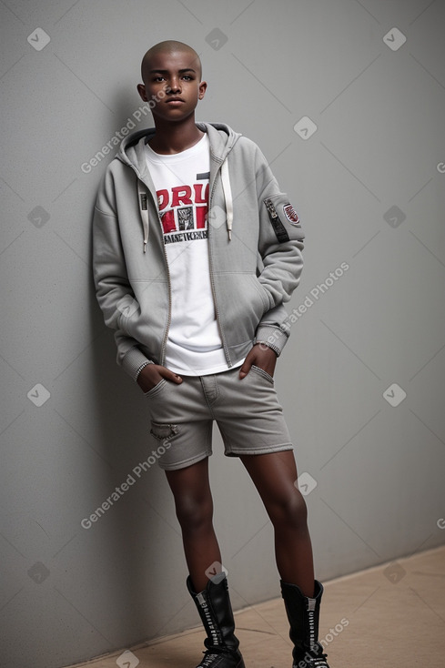 Malian teenager boy with  gray hair