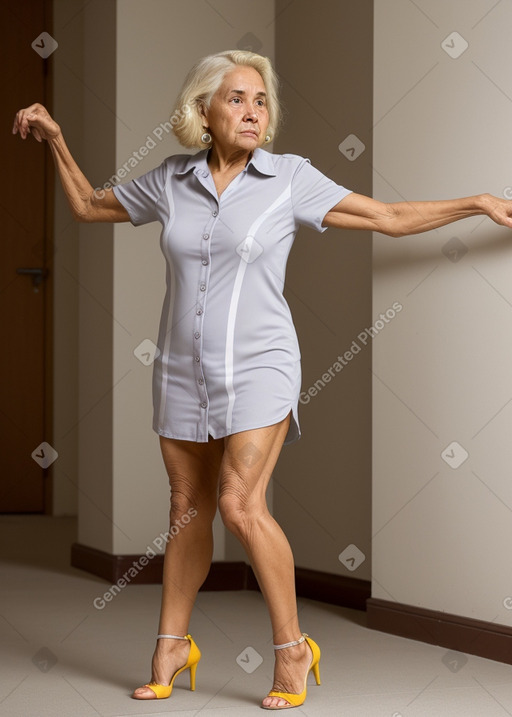 Honduran elderly female with  blonde hair