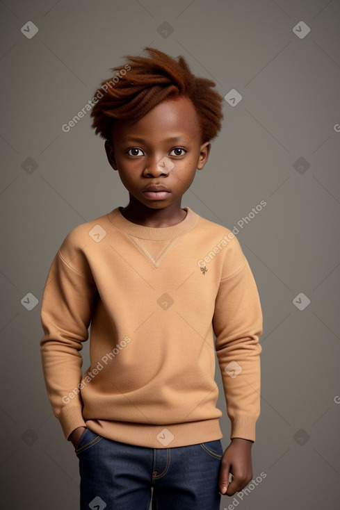 Nigerian child boy with  ginger hair