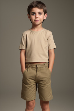 Child male with  brown hair