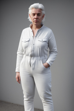 Norwegian adult non-binary with  gray hair