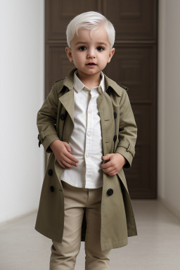 Turkish infant boy with  white hair