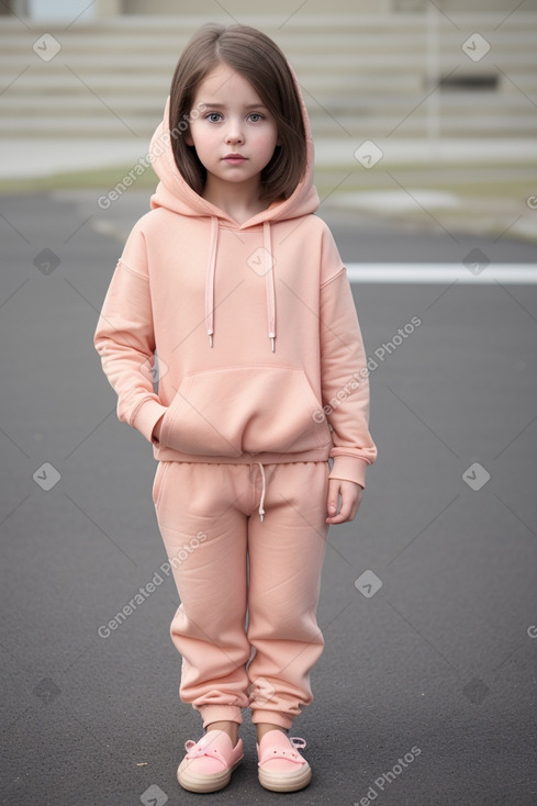 Child girl with  brown hair