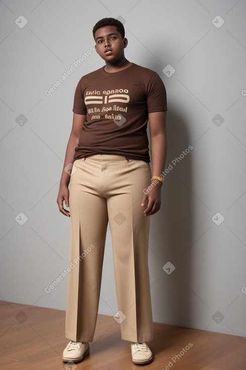 Somali teenager boy with  ginger hair