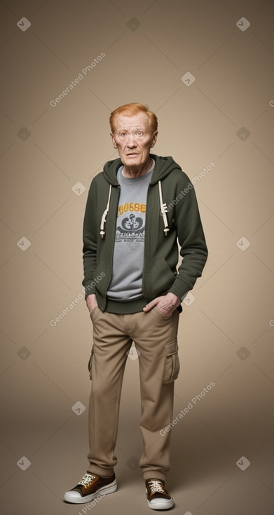 Togolese elderly male with  ginger hair