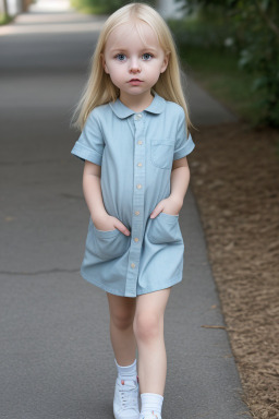 Belarusian infant girl with  blonde hair